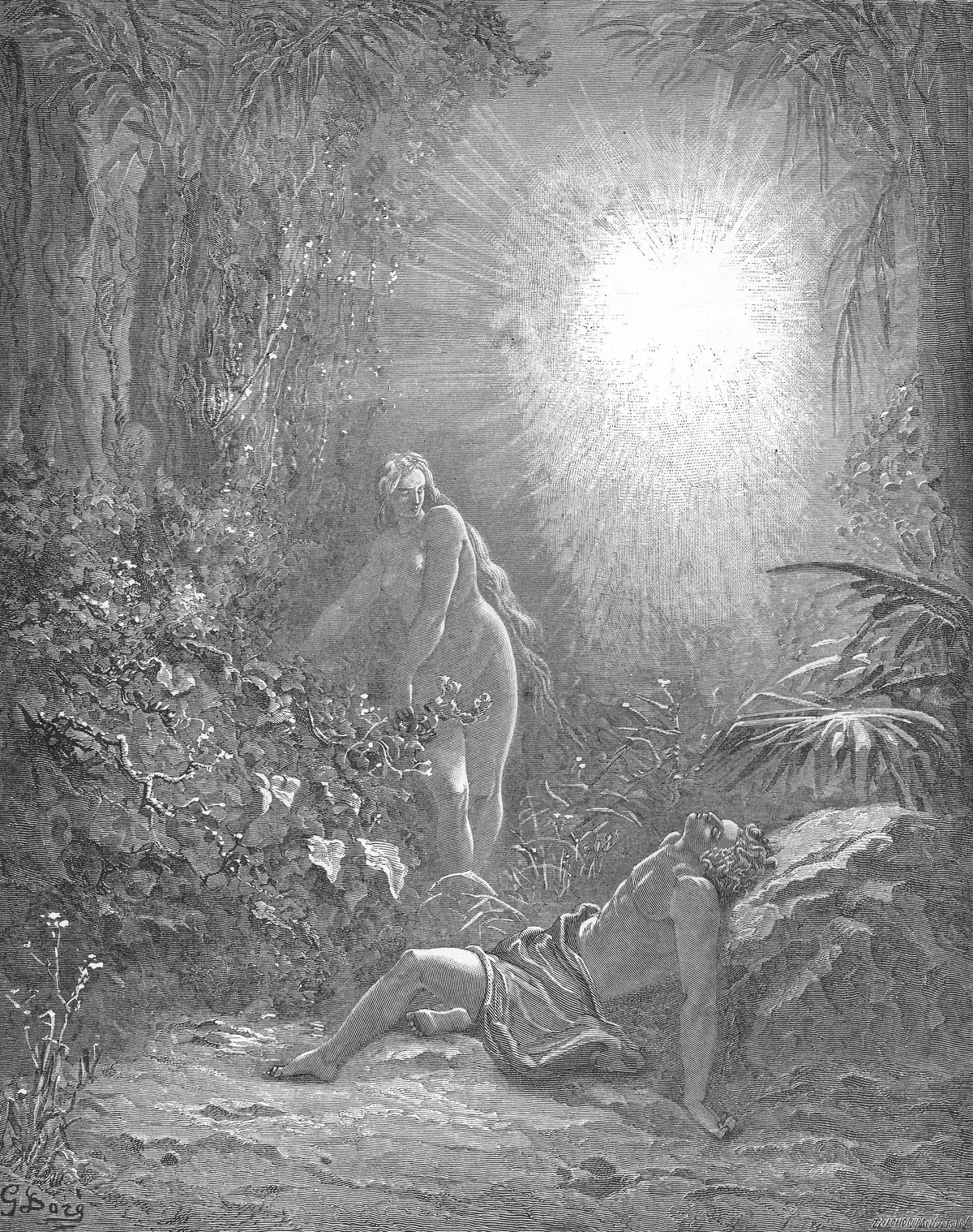 La Création d'Ève, Gustave Doré